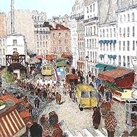 マルコ・ストッパーの絵画作品　タイトルは、マルシェ